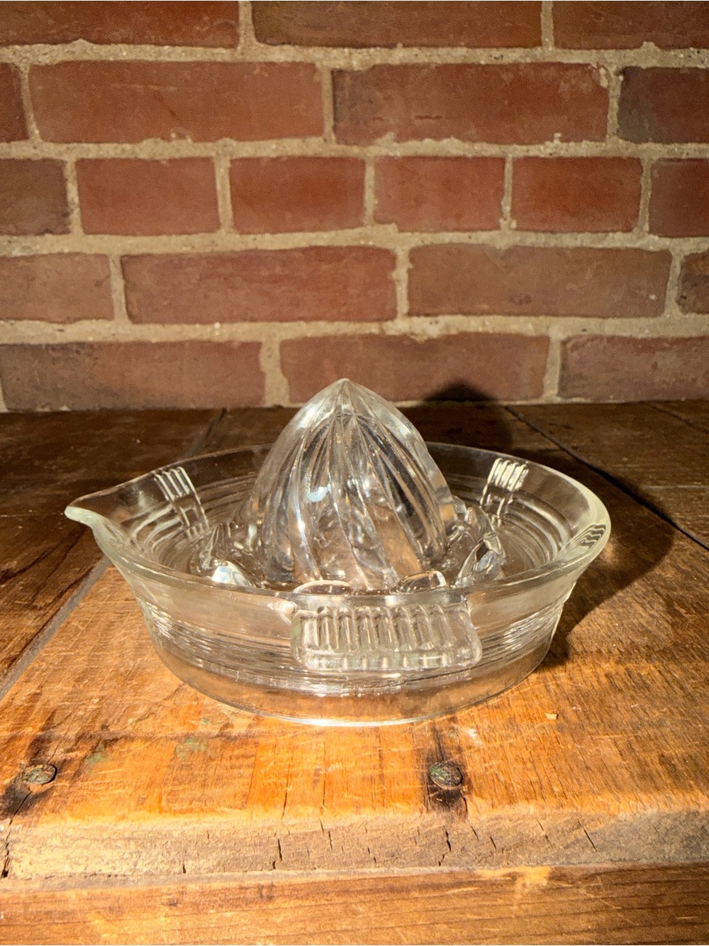 Clear Glass Citrus Reamer Juicer - Home Dining